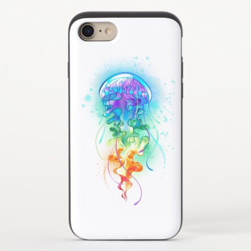 Rainbow jellyfish iPhone 87 slider case