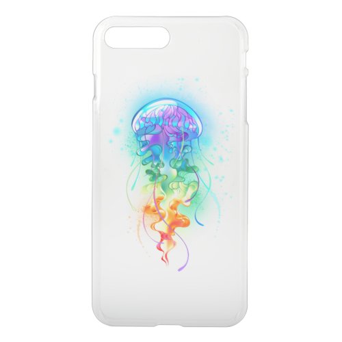 Rainbow jellyfish iPhone 8 plus7 plus case
