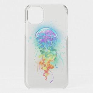 Rainbow jellyfish iPhone 11 case