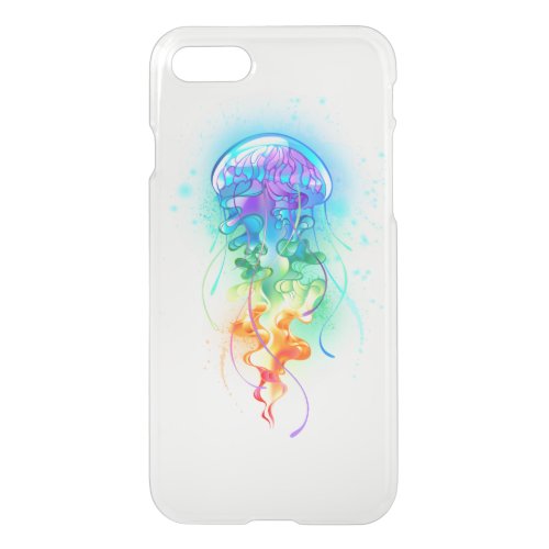 Rainbow jellyfish iPhone SE87 case