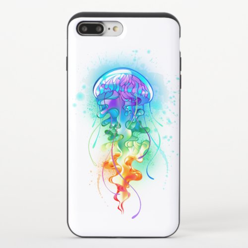 Rainbow jellyfish iPhone 87 plus slider case