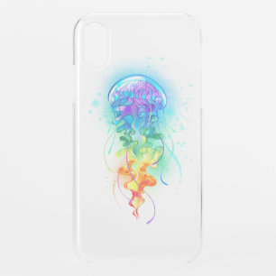 Rainbow jellyfish iPhone XR case