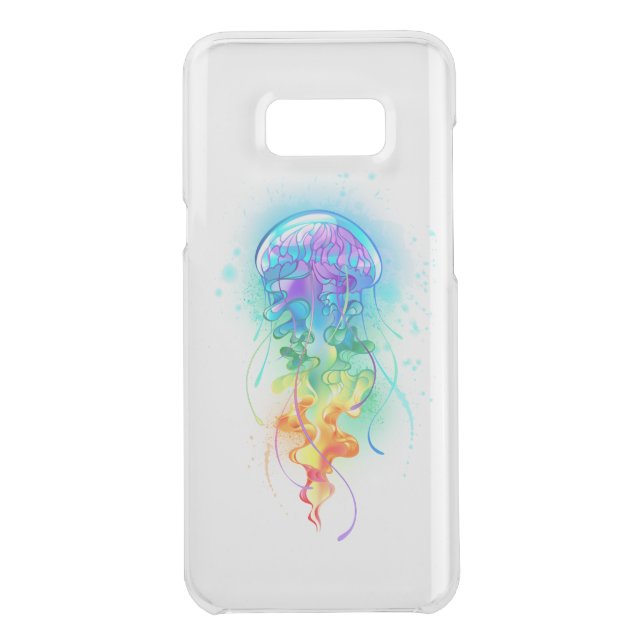 Rainbow jellyfish uncommon samsung galaxy case (Back)