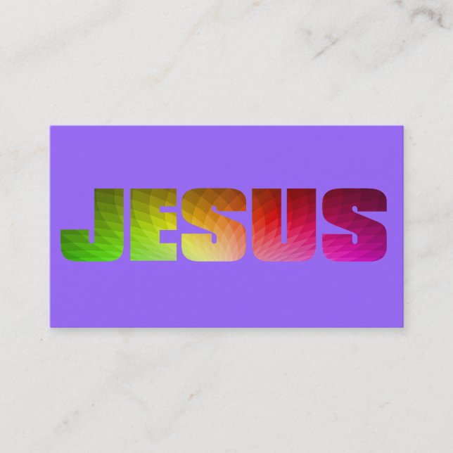 Rainbow Jesus Business Card (Front)
