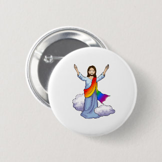 Rainbow Jesus Button