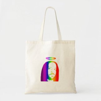 Rainbow Jesus Tote Bag
