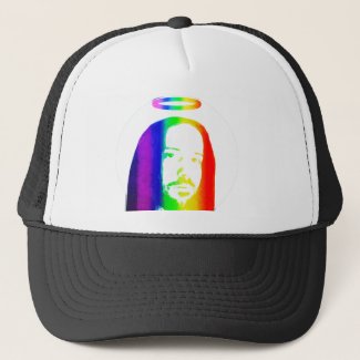 Rainbow Jesus Trucker Hat