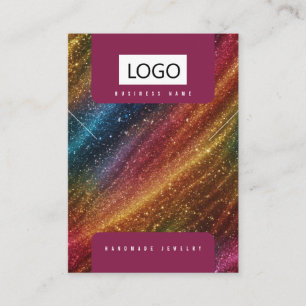 Rainbow Jewelry Earrings Necklace Display Card