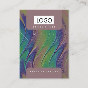 Rainbow Jewelry Earrings Necklace Display Card