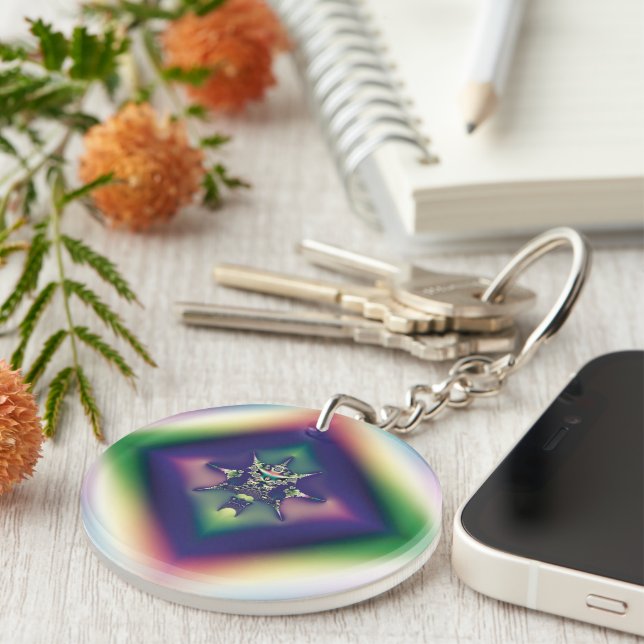 Rainbow Jewelry Keychain (Front Right)