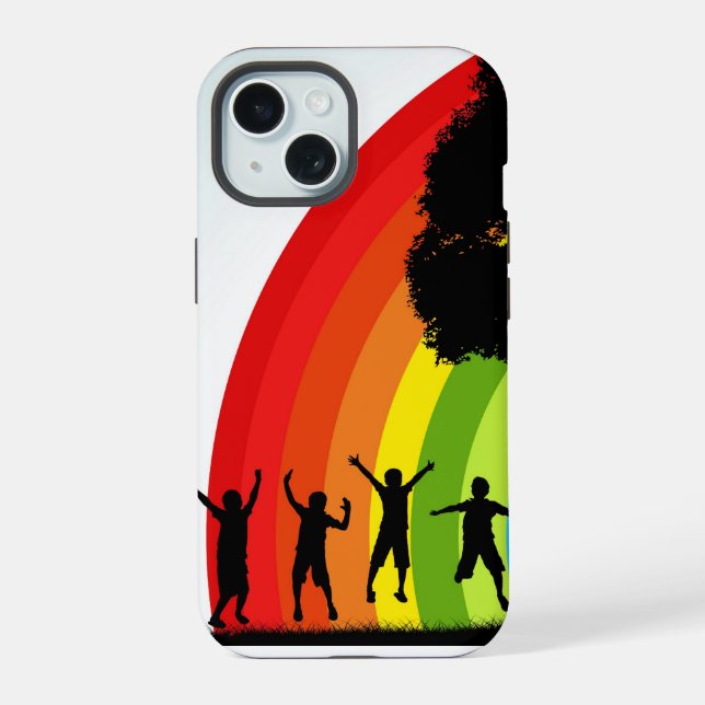 Rainbow Joy Iphone Case (Back)