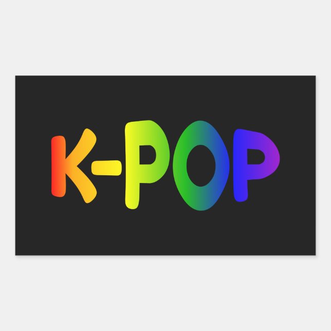 Rainbow K-Pop Sticker (Front)