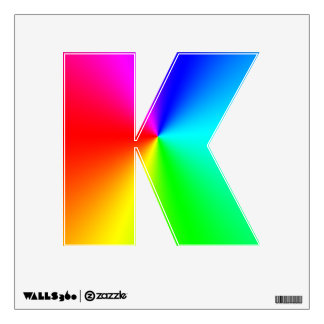 Rainbow K Wall Sticker