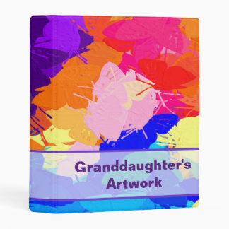 Rainbow Kaleidoscope Butterflies Mini Binder