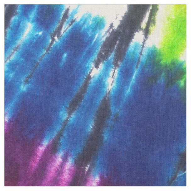 Rainbow Kaleidoscope TieDye Fabric Zazzle