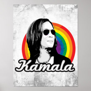 Rainbow Kamala Aviators Poster