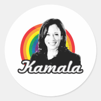 Rainbow Kamala Classic Round Sticker