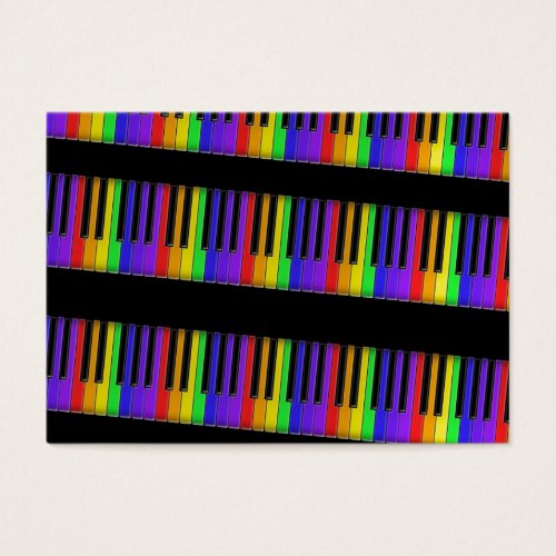 rainbow keyboard business card templates