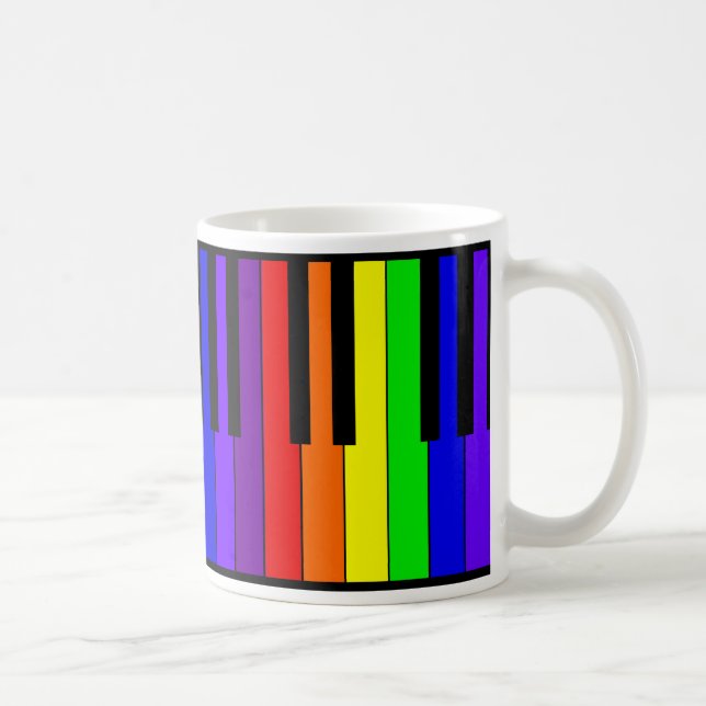 Rainbow Keyboard Coffee Mug (Right)