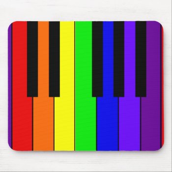 Rainbow Keyboard Mouse Pad by starryseas at Zazzle