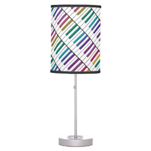 Rainbow Keys Diagonal Keyboard Piano Music Lamp