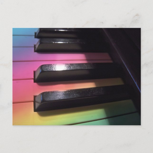 Rainbow Keys Photo Postcard (Front)