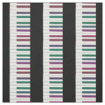 Rainbow Keys Piano Keyboard Fabric