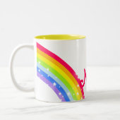 Rainbow kids 7 letter name mug (Left)