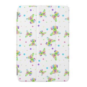 rainbow kids dog puppy polka dot bright fun colors iPad mini cover