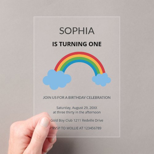 Rainbow Kids First Birthday Party
