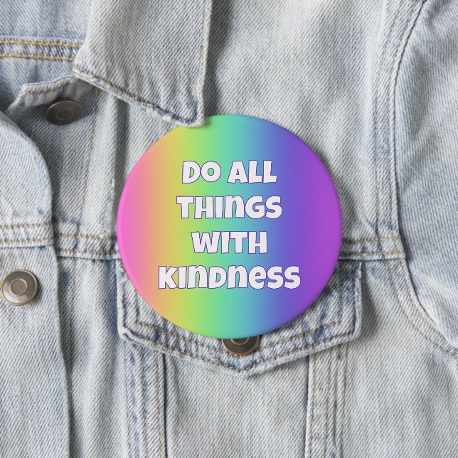 Rainbow Kindness Button (In Situ)
