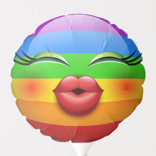 Rainbow Kiss Balloon