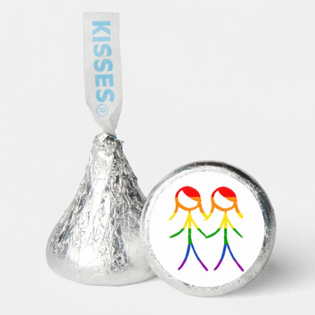 Rainbow Kiss of Love Hershey®'s Kisses® (Front)