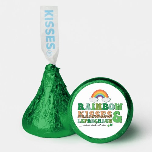 Rainbow Kisses  Leprechaun Wishes St Patricks Day Hersheys Kisses