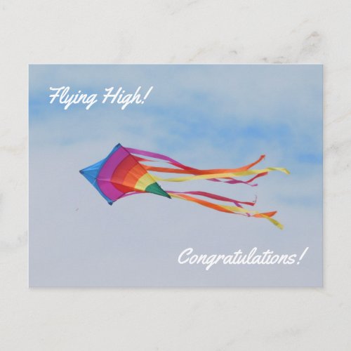 Rainbow Kite Postcard