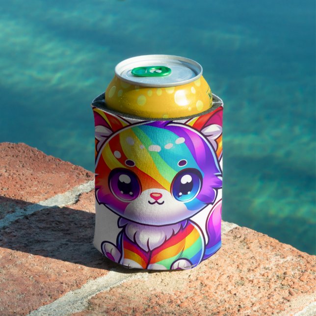 Rainbow Kitten Can Cooler (In Situ Pool)
