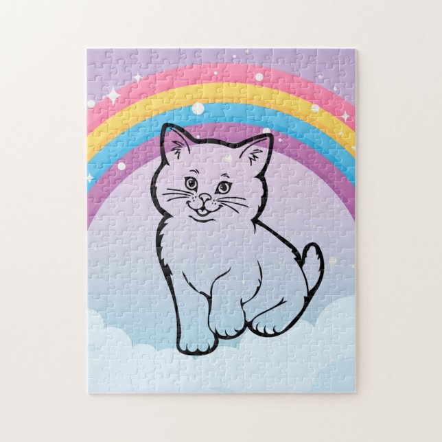 rainbow kitten  jigsaw puzzle (Vertical)