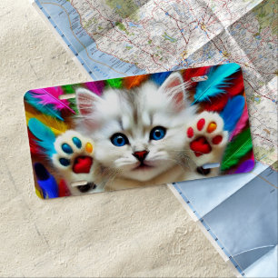 Rainbow Kitten License Plate