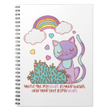 Rainbow Kitten Notebook + Quote