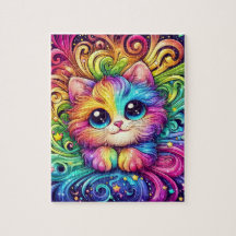 Rainbow kitten puzzle