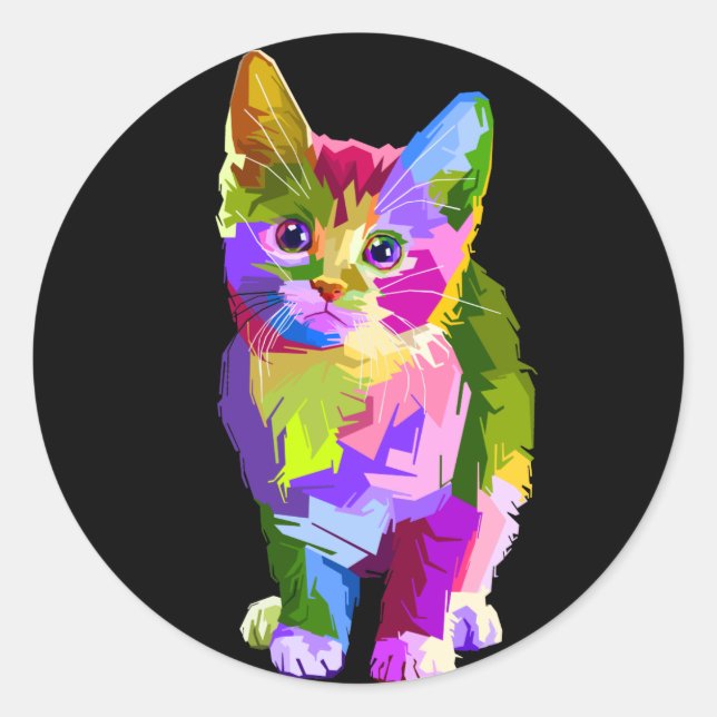 rainbow kitten stickers (Front)