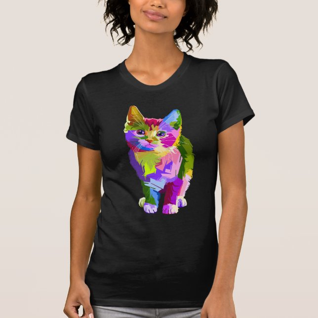 rainbow kitten tee shirt (Front)