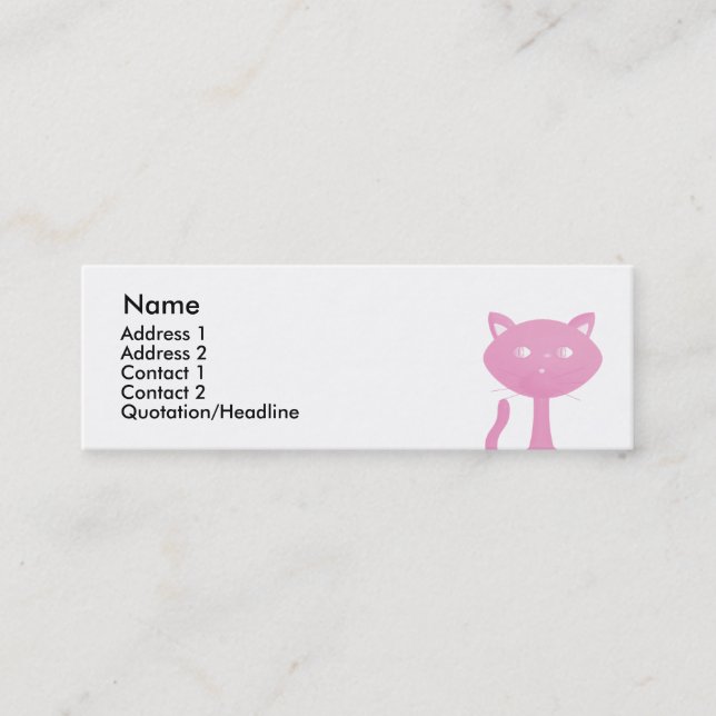 Rainbow Kitties Mini Business Card (Front)