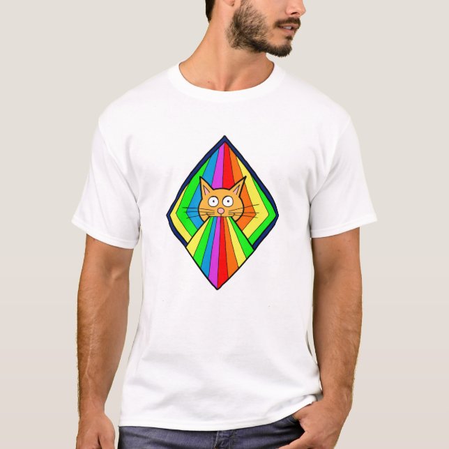 Rainbow Kitty Diamond T-Shirt (Front)