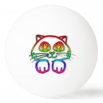 Rainbow Kitty ping pong ball Rainbow Kitty ping pong ball
