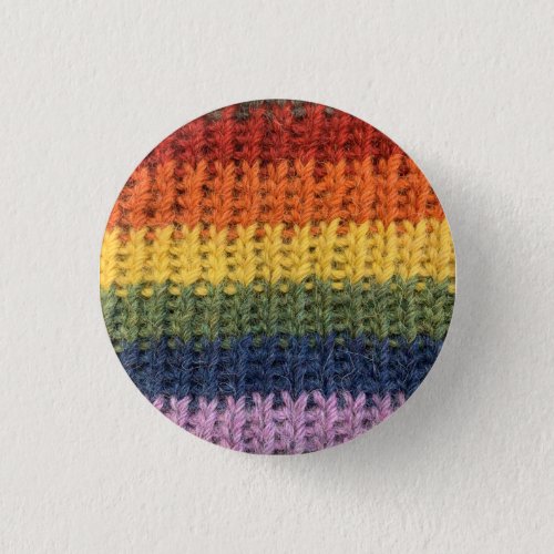Rainbow Knit Button