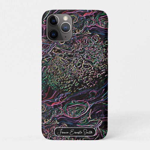 Rainbow Knots Jumbled Catchy Line Colors iPhone 11 Pro Case