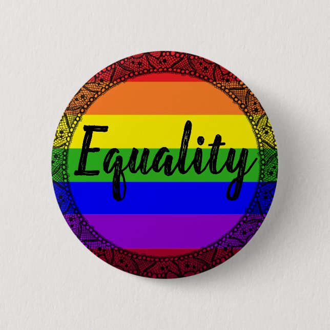 Rainbow Lace Equality pin (Front)