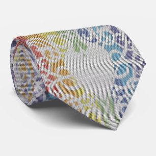 rainbow lace heart neck ties