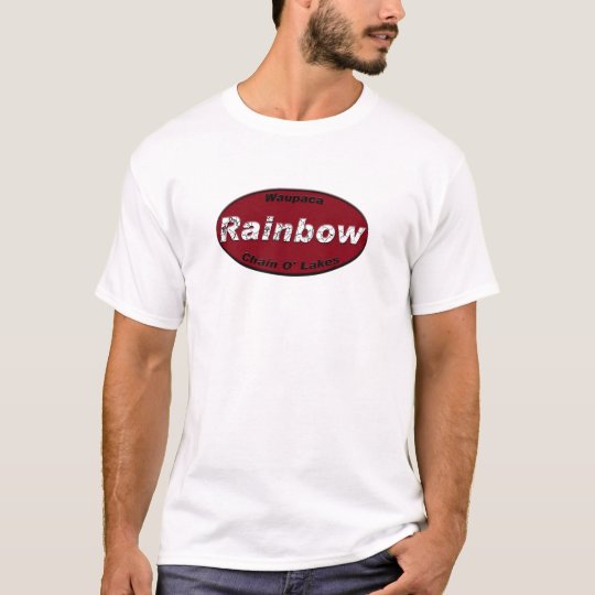 Rainbow Lake License Plate - Red T-Shirt